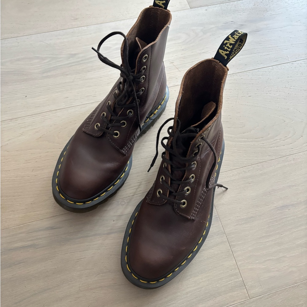 Dr. Martens Made in England Brown Horween Leather Boots Size UK 5